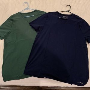 2 pack of express v neck t-shirts